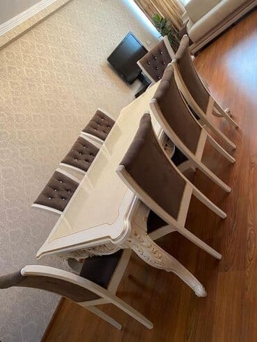 fırlanan stollar: Stol stul dəstih 10stul 2kreslo — 3