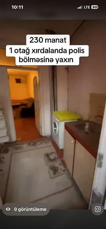 xankendi ev satilir: Kirayə: Xırdalanda, polis bölməsinə yaxın 1 otaqlı mənzil.şəkillər — 1