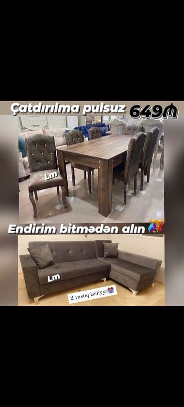 divan ölçüsü: Yeni, Künc divan, Qonaq otağı üçün, Açılmayan, Türkiyə — 16