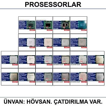 2 ci el komputer: Prosessorlar 📍Ünvan: Bakı şəh, Suraxanı ray, Hövsan qəs. YOXLAMAĞA — 1