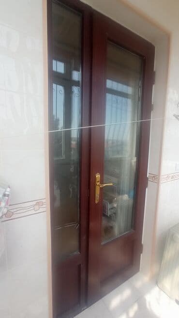 Декоративные панели для стен: Б/у Пластиковая дверь 80х90 см C замком и рамой, Самовывоз at lalafo.az — 2 Декоративные панели для стен: Б/у Пластиковая дверь 80х90 см C замком и рамой, Самовывоз — 2