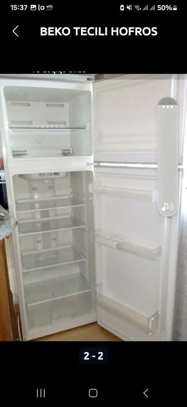 dondurma soyuducuları: İşlənmiş 2 qapılı Beko Soyuducu Satılır, rəng - Ağ — 2