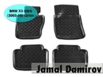 антискользящие коврики: Bmw x3 (e83) (2003-10) üçün ayaqaltılar. Коврики для bmw x3 (e83) — 1
