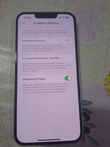 apple 13 pro max qiymeti: IPhone 13, 128 GB, Ağ, Face ID — 1