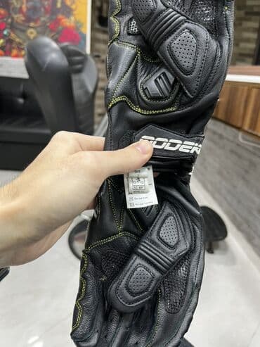 ucuz motolar: Motosikletçi əlcəkləri – qısa manjetli, qoruyucu dəri model - — 3