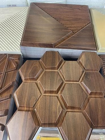 3D dekorativ divar panelləri 50* 50 - Material: pvc əsaslı panellər