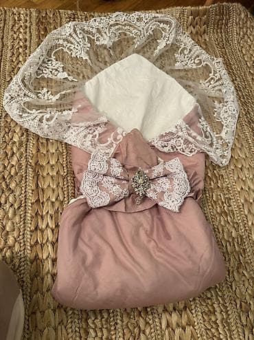 aşbaz forma: Pudra-çəhrayı rəngdə bələk. Yeni doğulan körpələr üçün. Xestexanadan — 3