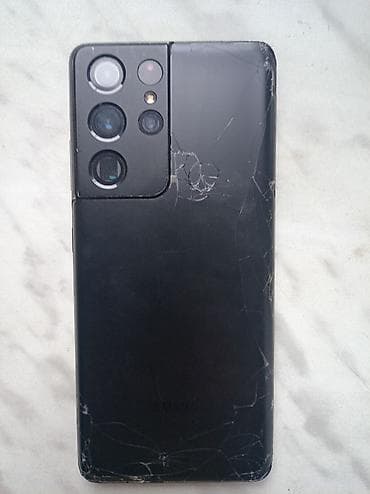 Samsung Galaxy S21 Ultra, rəng - Qara, Qırıq