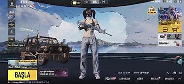 PUBG Mobile oyun hesabı – tematik silah, avtomobil və geyimlər toplusu — 3