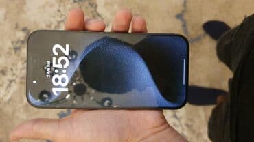 cat telefon: IPhone 15 Pro, 256 GB, Blue Titanium, Zəmanət, Simsiz şarj, Face ID — 1
