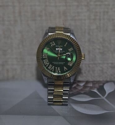 Digər aksesuarlar: İşlənmiş, Qol saatı, Rolex, rəng - Yaşıl — 1