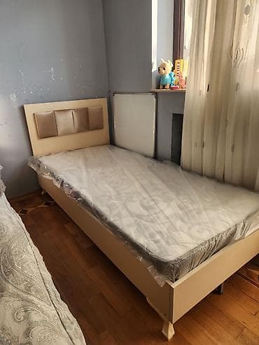 Təknəfərlik çarpayı, Matras ilə, Siyirməsiz lalafo.az -da Təknəfərlik çarpayı, Matras ilə, Siyirməsiz