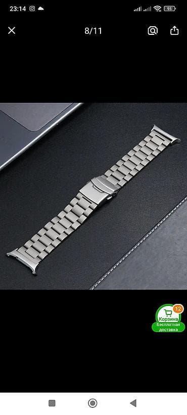 samsung saat: Yeni, Kəmər, Samsung, Metal, rəng - Gümüşü — 1