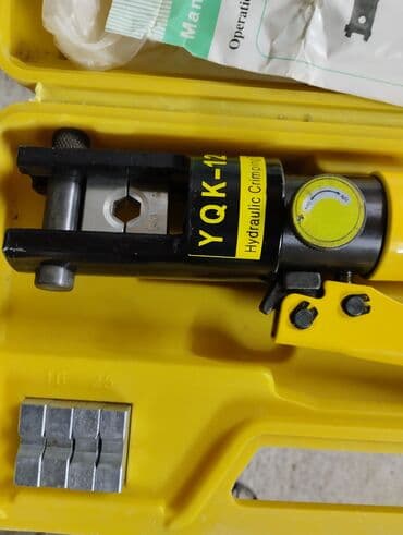 stall material: Hidravlik pres
Mis kabel başlıgını presləyir.
pres aparatı — 5