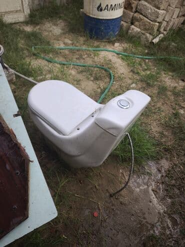 Отделочные материалы: Birgə gövdəli unitaz (kompakt model) - Marka: Qlfa (etiketdə — 3