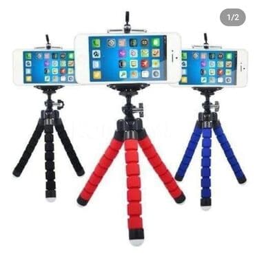 telefon üçün ştativ: ✅Telefon tutacağı (Tripod) 🟢Telefonu həm yana, həmdə düz qoymaq olur — 2