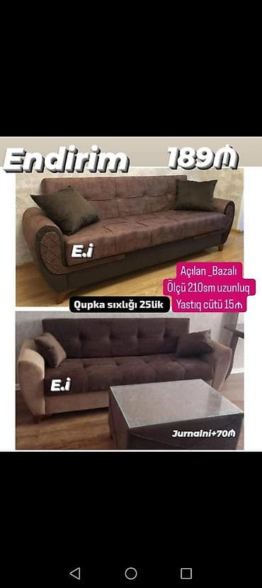 Di̇van-kravat, Yeni, Açılan, Bazalı, Parça, Ödənişli çatdırılma