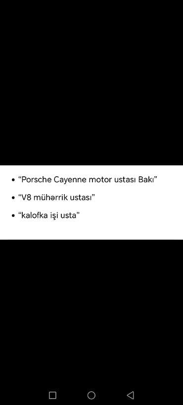 Porse cayen turbo 4 _5mator bu isi billen peşəkar usta axtarılır lalafo.az -da Porse cayen turbo 4 _5mator bu isi billen peşəkar usta axtarılır
