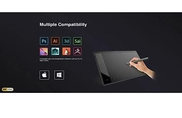 samsung notbuk: Veikk qrafik rəsm tableti və P06 stylus qələmi - Aktiv sahə: 10 x 6 — 6