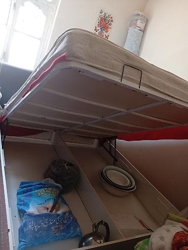 Qaldırılan baza ilə iki nəfərlik çarpayı və matras döşək lə — 2