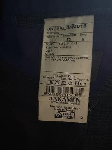 koja pencek: Jakamen kişi gödəkçəsi – Classic Fit - Naxış: boz tonlarda xırda xallı — 9