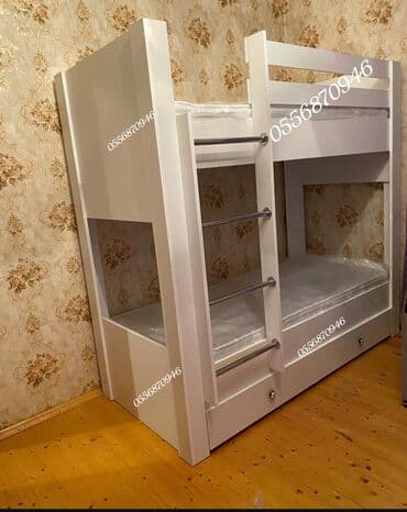 Oğlan və qız üçün, Yeni, Çarpayı, Matras ilə, Siyirməli, Laminat