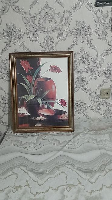 Dekorativ ev aksesuarları dəsti - Çərçivəli tablo: Qızılı çərçivədə lalafo.az -da Dekorativ ev aksesuarları dəsti - Çərçivəli tablo: Qızılı çərçivədə