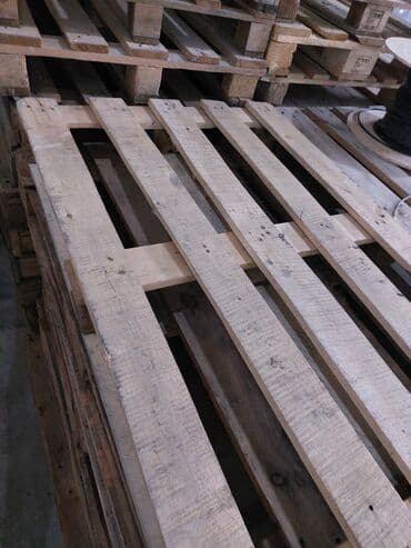 evro palet: Taxta paletlər - Material: təbii ağac, möhkəm karkas, taxta taxtalar — 1