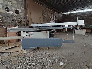 Kassa avadanlığı: OUTRUN MJ6128-90 format kəsim dəzgahı + yonqar toplayıcı Məhsul — 1