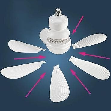 ventil: Patrona bağlanan Pultlu Tavan sərinkeşi + LED Lampa (40W) 52sm . ❄️ — 10
