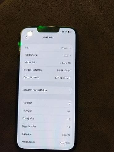 iphone x bu: IPhone 13, 128 GB, Yaşıl, Face ID — 3