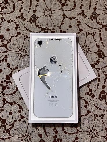 apple iphone 7: IPhone 8, 64 GB, Ağ, Qırıq — 2