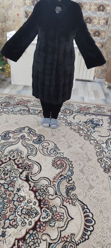 женские шубы из бобра: Teciiiiiillllliii qadın üçün qara rəngli xəz kürk - Uzun model — 3