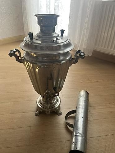 Klassik metal samovar – kömür/odunla çalışan model - Material