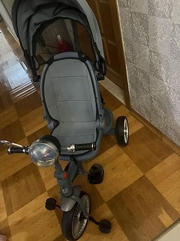 masal kids: Masal Kids üçtəkərli uşaq velosipedi - Rəng: boz - 3 təkərli sabit — 3