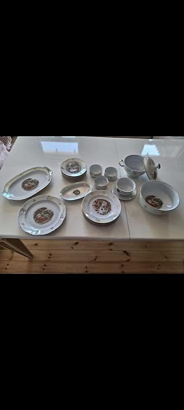 mis samovar satilir: Nahar dəsti, rəng - Ağ, Farfor, 6 nəfərlik — 1