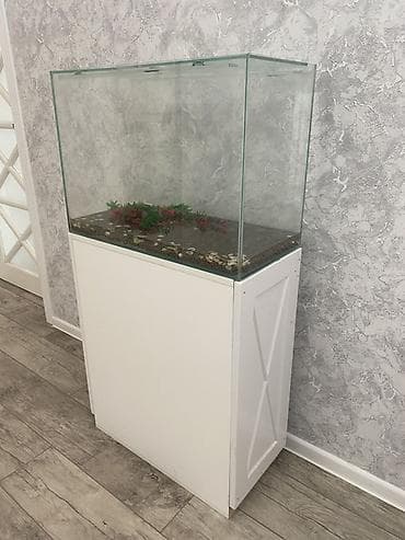 Прямоугольный аквариум, Пустой, 90 л, Самовывоз, Платная доставка