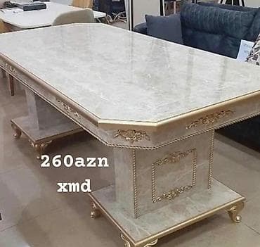 Qonaq masası, Yeni, MDF, Oval masa