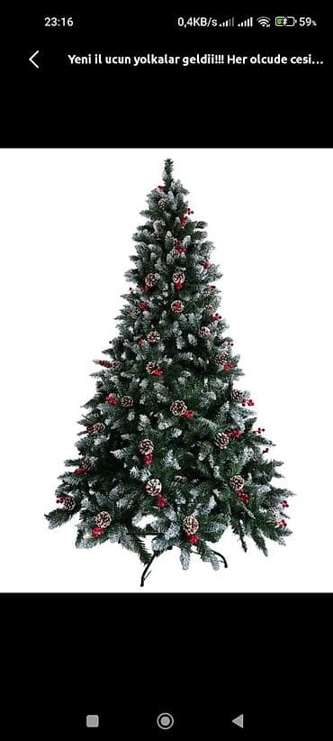 Bayram məhsulları: Diqqət tam təzə yeni il yolkası oyuncqlı 350 man alınıb. 200 man — 2