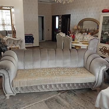 Divan, İşlənmiş, Açılmayan, Bazasız, Vеlur parça, Ödənişli çatdırılma — 2