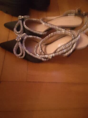 зеленые туфли: Туфли, Размер: 37, цвет - Черный, Новый — 4