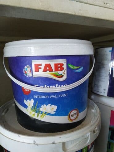 fab fasad boyalari: Акриловая Краска FAB, Внутренняя, цвет - Синий — 1