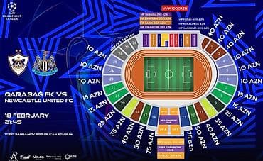 Süni güllər: Qarabağ - Newcastle United oyununa 1 bilet satılır. Gedə bilmədiyim — 1