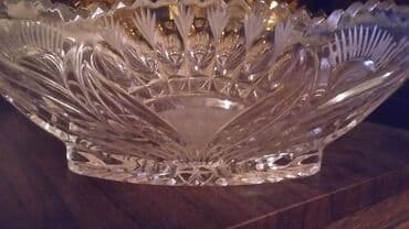 çərəz qablari: Tort və şiriniyyat qabı, Xrustal, Çexiya — 1