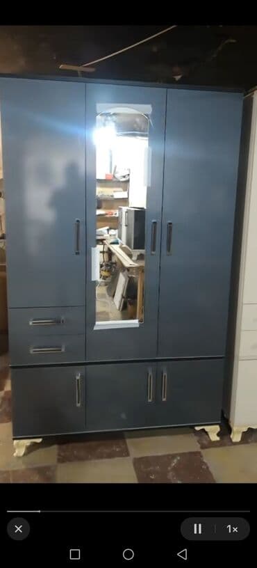 балконный шкаф: Распашной, 3 двери Прямой шкаф, Гардеробный шкаф, Азербайджан — 5