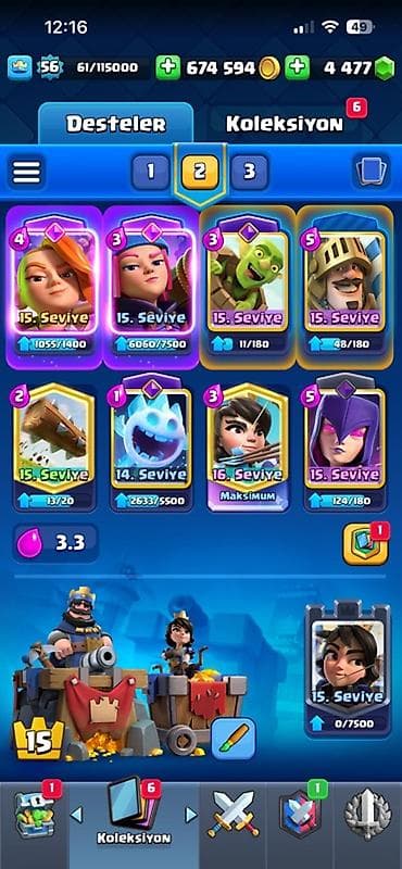Nintendo Switch: Clash Royale ❗️Endirim olunacaq❗️ - Kral səviyyəsi: 56 - Kasa: 674 594 — 1