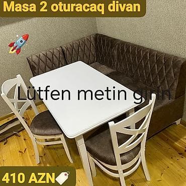 Künc divan, Mətbəx üçün, Açılmayan