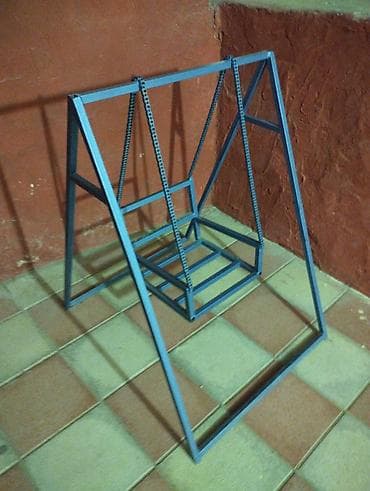 balkonlar: Metaldan hazırlanmış uşaq yelləncəyi - Karkas: kvadrat formalı profil — 3