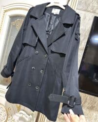 женские утепленные плащи: Плащ, L, цвет - Черный — 2