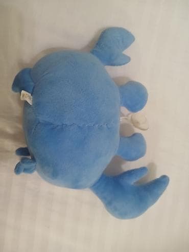 besik oyuncagi: Mavi rəngli xərçəng balışı/oyuncağı - Yumşaq plyuş materialdan — 2